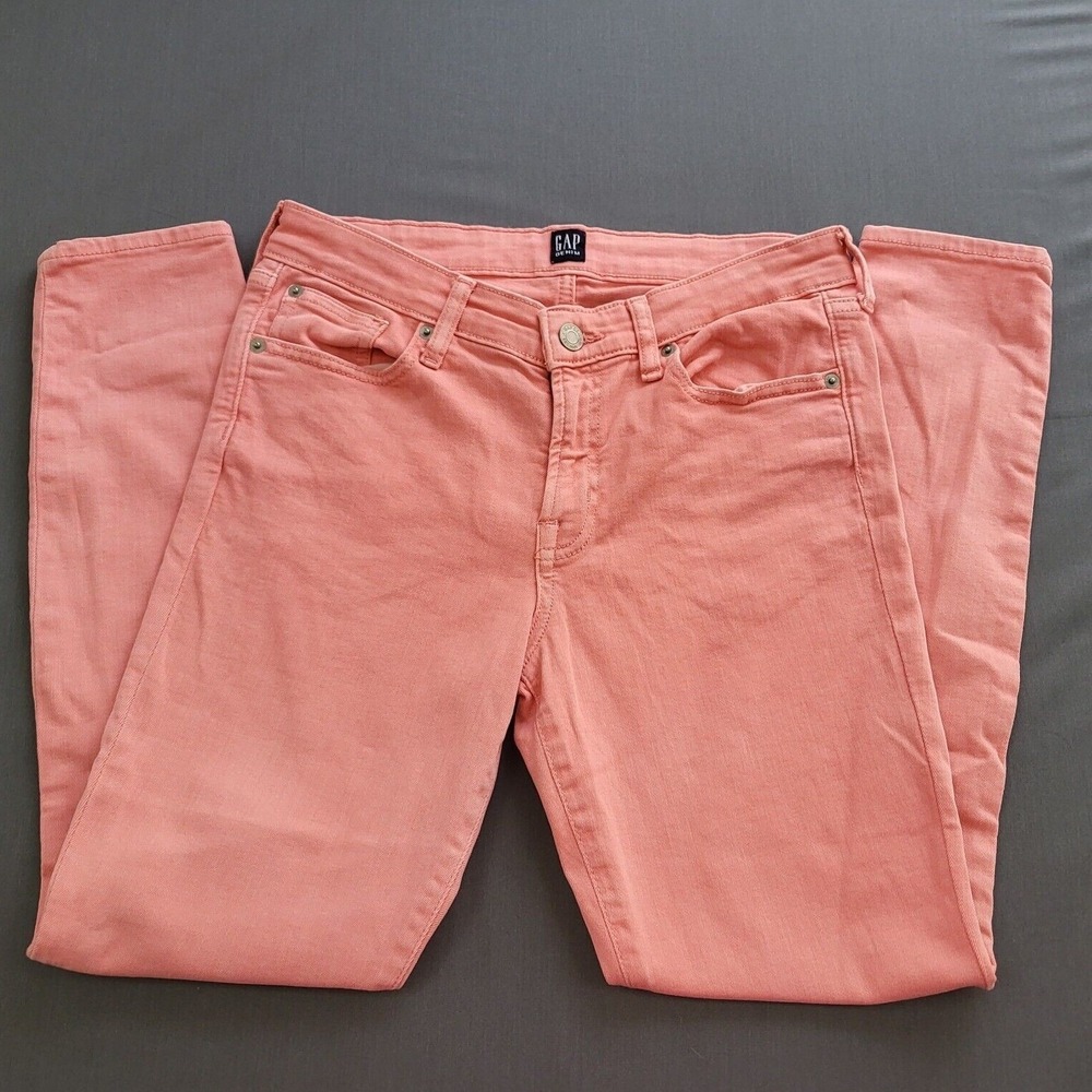 GAP Denim Legging Jeans Promenade Coral Pink Jeans Womens Size‎ 27 Stretch
